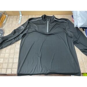 Callaway Men's 2XL 1/4 Zip Golf Pullover Jacket Black Performance